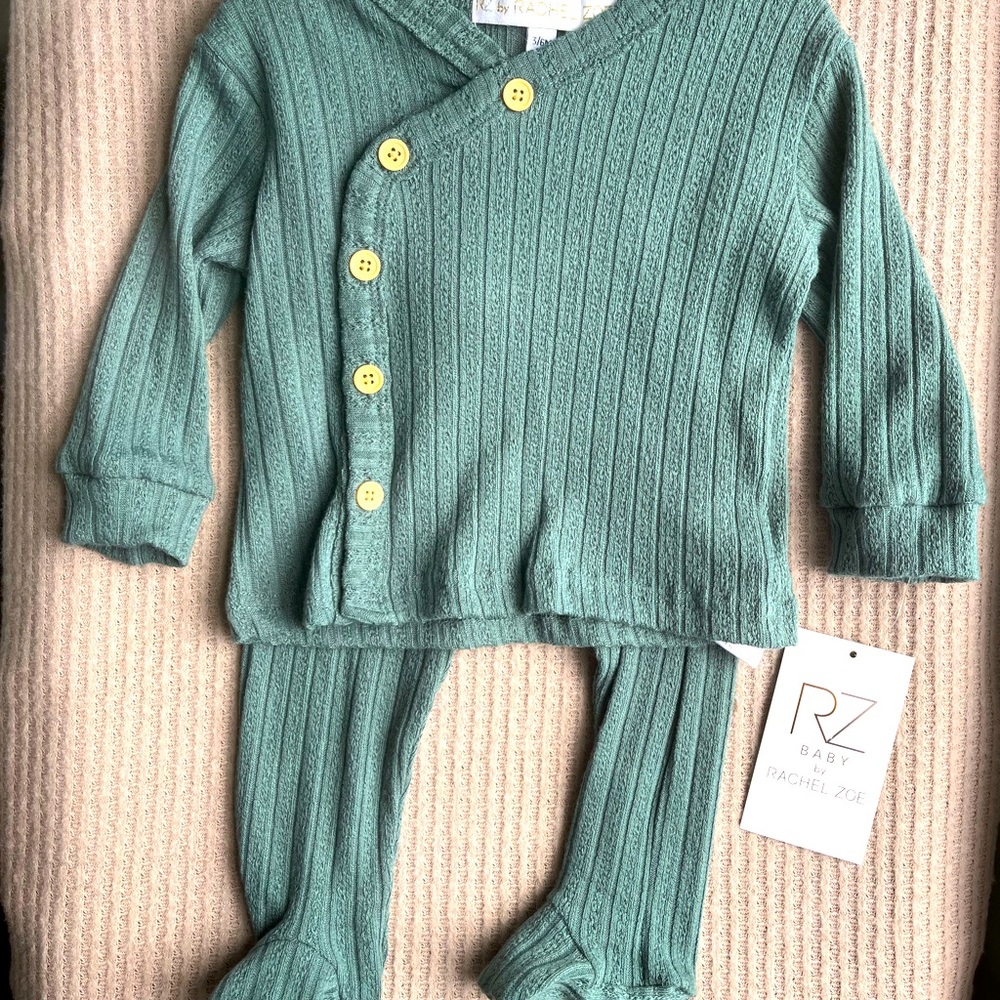 Rachel Zoe Footed Pants Matching Set Outfit